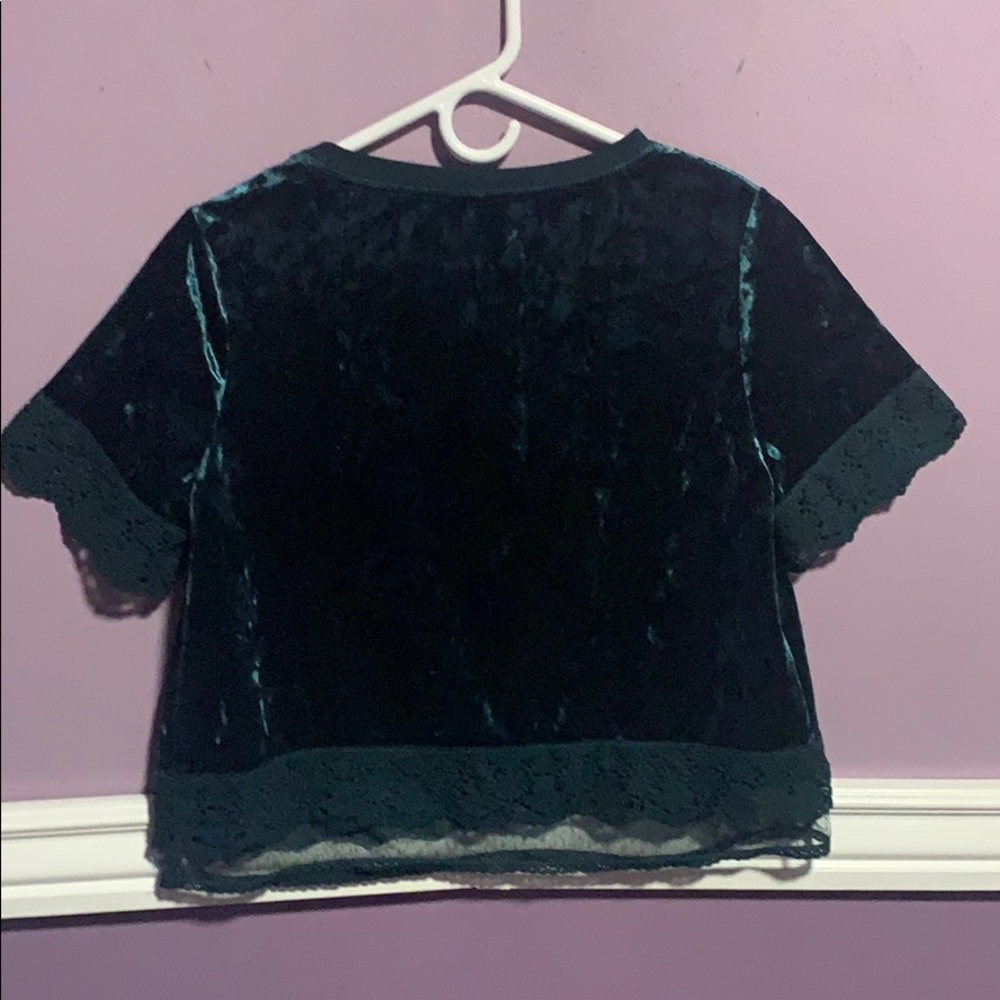 Xhilaration Green Crop top - Picture 4 of 4
